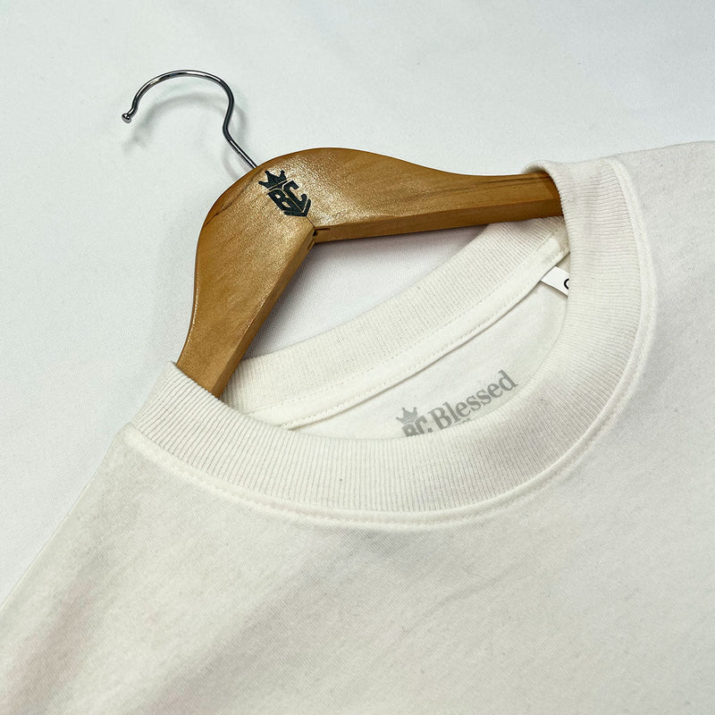 Oversized Off White Full Jesus Is King Azul