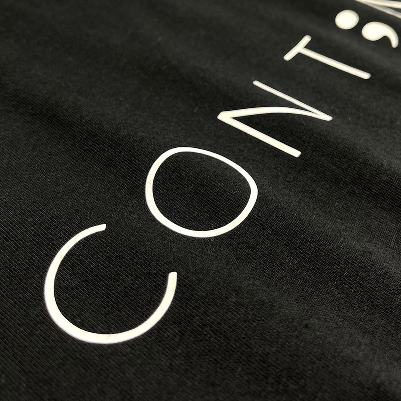 Camiseta Masculina Preta Continue